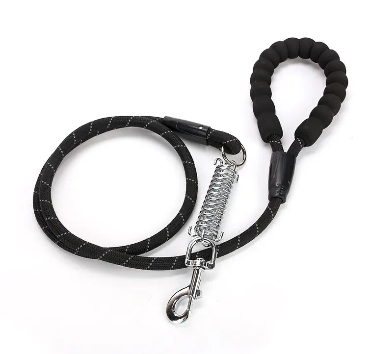 Spring Explosion-Proof Pet Leash with Reflective Nylon