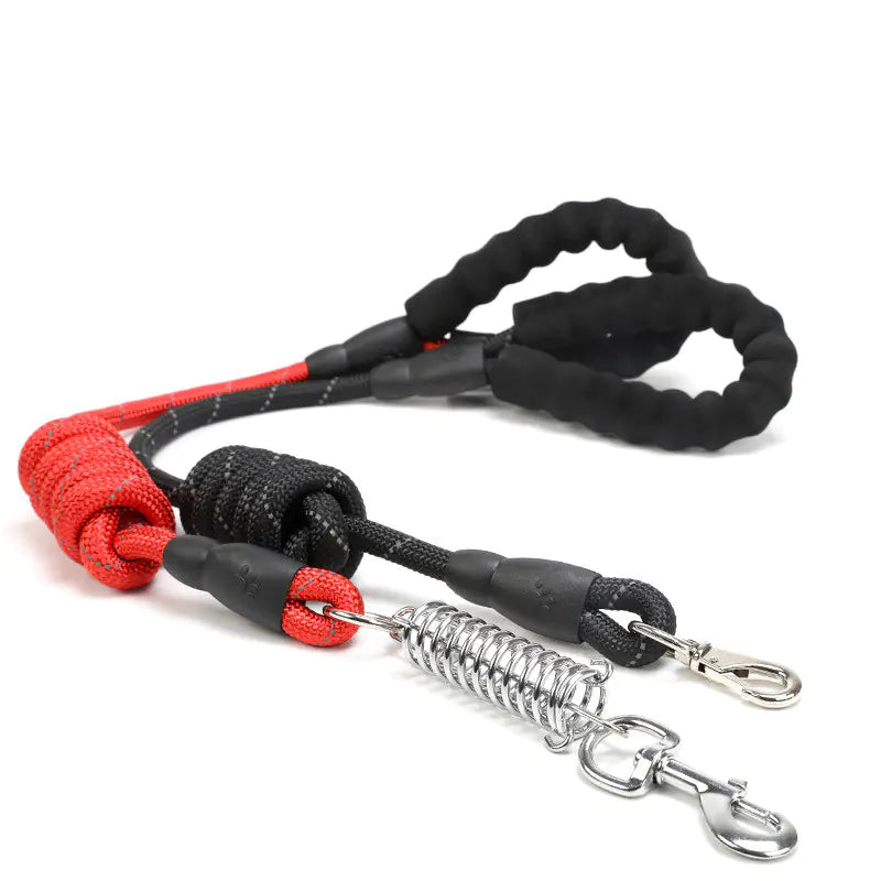 Spring Explosion-Proof Pet Leash with Reflective Nylon