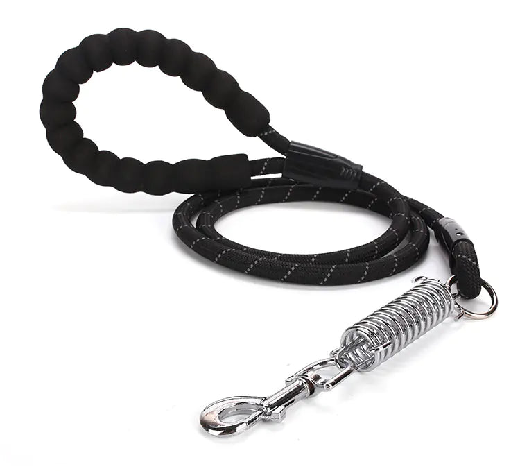 Spring Explosion-Proof Pet Leash with Reflective Nylon