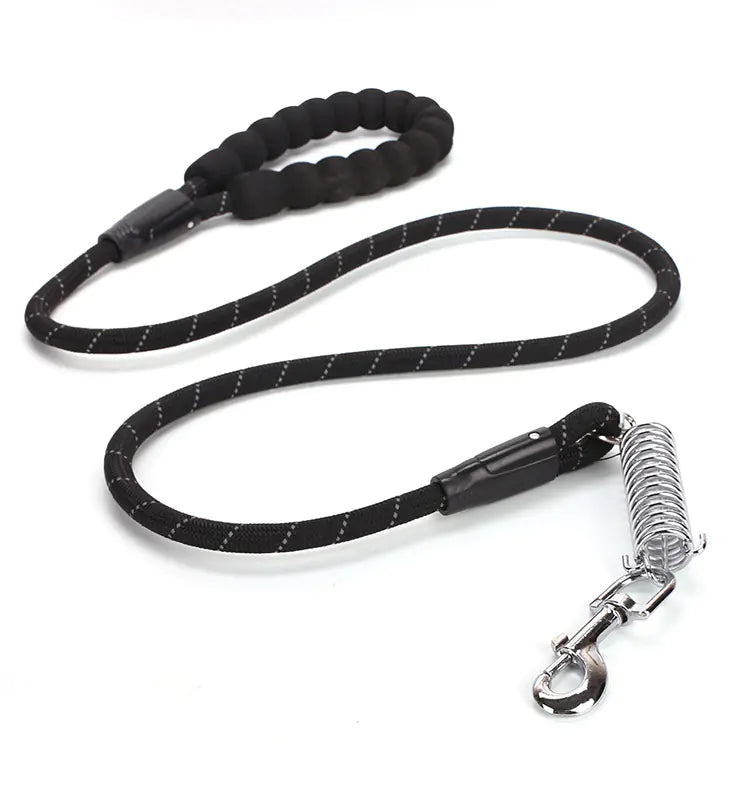 Spring Explosion-Proof Pet Leash with Reflective Nylon